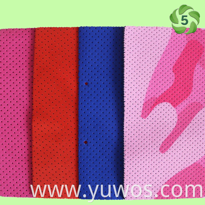 Perforated Punching Rubber Sheet Lined Polyester And Nylon Fabric For Sports Jpg